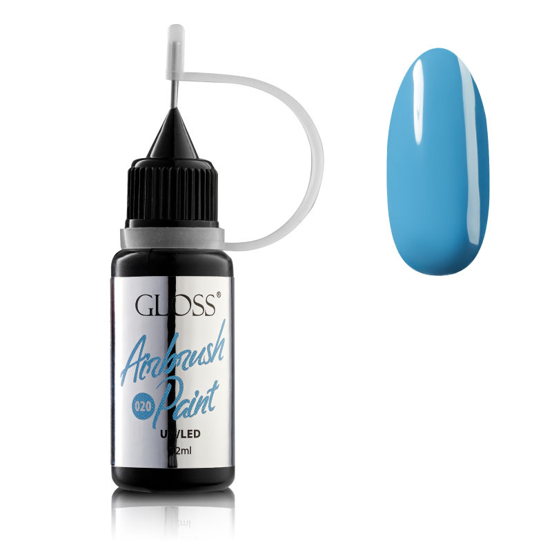 GLOSS Airbrush Paint 020 (azure), 12 ml